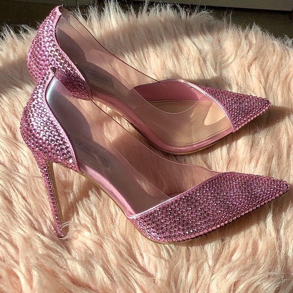 Steve Madden pink rhinestoned pumps💕 - Picture 2 of 5